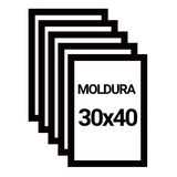 Kit 5 Molduras Preta