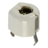 Kit 50 Peças - Capacitor Variável Trimmer Branco 10pf