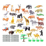 Kit 54 Miniaturas Bichos