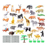 Kit 54 Miniaturas Selva