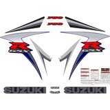 Kit Adesivos Carenagem Suzuki Gsx-r 750 2007 Azul E Preta
