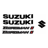 Kit Adesivos Emblemas Suzuki Burgman 125i 2011 Branca