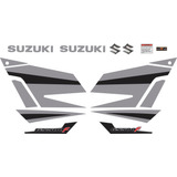 Kit Adesivos Faixas Emblemas Carenagem Suzuki Gs 500 F 2005