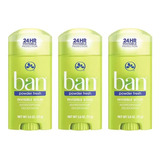 Kit Ban Desodorante Powder Fresh 73g - Trio Fragrância Lavanda
