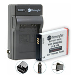Kit Bateria + Carregador Slb-10a P/ Samsung Wb800 Es60 Hz10w