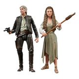 Kit Boneco Han Solo E Princesa Leia Star Wars Legends Hasbro