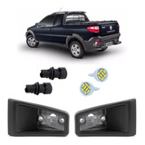 Kit C/ 2 Lanternas Luz Placa Fiat Strada 2006 À 2020 Com Led