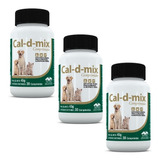 Kit C/ 3 Cal-d-mix Vetnil Cães E Gatos - 30 Comprimidos