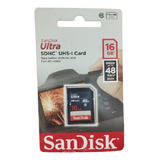 Kit C/10 Sandisk Ultra Sdhc Uhs-i Card 16gb