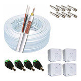 Kit Cabo Coaxial Para