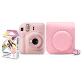 Kit Câmera Instantânea Fujifilm Instax Mini 12 Rosa Gloss +