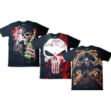 Kit Camisetas Camisas Skull