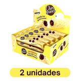 Kit Chocolate Wafer Ouro Branco Stick 2 Caixas C/ 15 De 25g