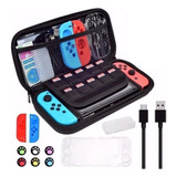  Kit De Acessórios 16 Em 1 Com Estojo Para Nintendo Switch