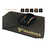 Kit Gamer Gamdias Mouse Zeus E2 Led Mousepad Nyx E1 Cor Preta