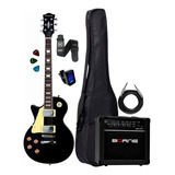 Kit Guitarra Strinberg Lps230 Bk Lh Capa Cubo + Acessórios