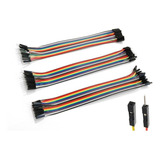 Kit Jumper 20cm 60 Peças Mxf Mxm Fxf Arduino Cabinho Wire