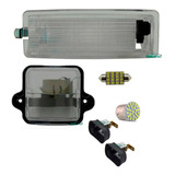 Kit Lanterna Placa + Teto + Lampadas + Par Interruptor Fusca