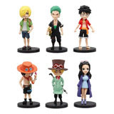 Kit Lote De Bonecos Miniaturas One Piece Anime 5 Cm K7