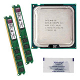 Kit Memória Ddr2 800mhz 4gb + Core 2 Duo E6600 2.40ghz 4mb 