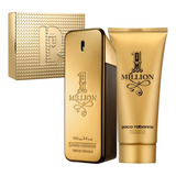 Kit Perfume Importado Masculino One Million De Rabanne Edt 100ml E Shower Gel 100ml