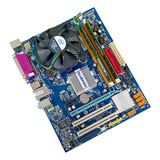 Kit Placa Mae 775 + Intel Core 2 Duo + Memoria 4gb Ddr2 Cor Verde