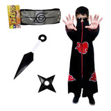 Kit Roupa Naruto Infantil Fechamento Zíper Atacado