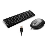 Kit Teclado E Mouse Basico Com Fio Usb Qualidade Multilaser 