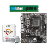 Kit Upgrade Gamer - Athlon 3000g + A520m + Memória 8gb 