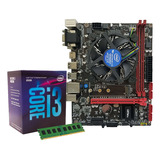 Kit Upgrade Intel I3 8100t + Placa Mãe Intel B250 + 8gb Ddr4 Cor Preto