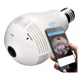 Lampada Camera 360° C/microfone Alarme Sensor De Presença