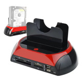 Leitor Hd Disco Rígido Slot Sata Ssd Ide Sd Usb Dock Station