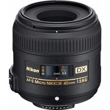 Lente Nikon 40mm F/2.8g Af-s Dx Micro-nikkor Macro Na Caixa
