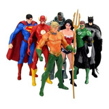 Liga Justica Dc Universe Batman Super Man Flash Lote C/7