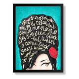 Lindo Quadro Amy Winehouse Decoração Arte