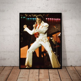 Lindo Quadro Decorativo Fotografico Do Rei Elvis Presley