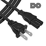  Listado Na UL Powseed Cabo De Alimentação CA Polarizado De 2 Pinos Para Sony PlayStation 1 2 PS1 PS2 Vizio Sharp Sanyo Emerson TV Modem De Roteador Arris Alto Falante Multimídia Bose Companion 3
