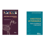 Livro: Anatomia Veterinária Bolso + Anestesia Veteriná Acadê