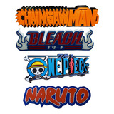Logo Anime Mangá One Piece Naruto Bleach Chainsaw Man 20pcs