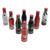 Lote 8° Garrafinhas Coca Cola Em Miniatura De Alumínio 