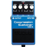 made in brazil-made in brazil Pedal De Efeito Boss Compression Sustainer Cs 3 Azul
