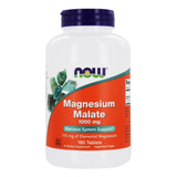 Magnésio Malato Now Foods 1000mg 180 Tabs