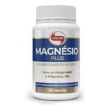 Magnésio Plus 90 Capsulas Com Vitamina B6 Vitafor Sabor Sem Sabor