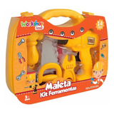 Maleta Kit Veterinario Workshop Jr Amarelo Multikids