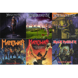 manowar-manowar Kit 6 Cds Megadeth Manowar Iron Maiden Novos Lacrados