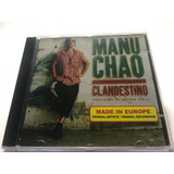 manu chao-manu chao Manu Chao Clandestino Cd Lacrado Fabrica Importado Europeu