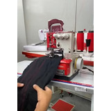 Maquina Costura Semi-industrial Base Plana Vermelha 220v Cor Vermelho