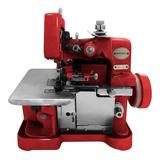 Máquina De Costura Overlock Westpress Gn1-6d Portátil Vermelha 110v