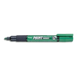 Marcador Industrial Pentel Paint Marker A Base De Oleo Mmp20 Cor Verde Média