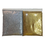 mc dk sombra -mc dk sombra Glitter Brocal Prata Dourada 2 Pct De 250g Cd Cor Prata E Dourado